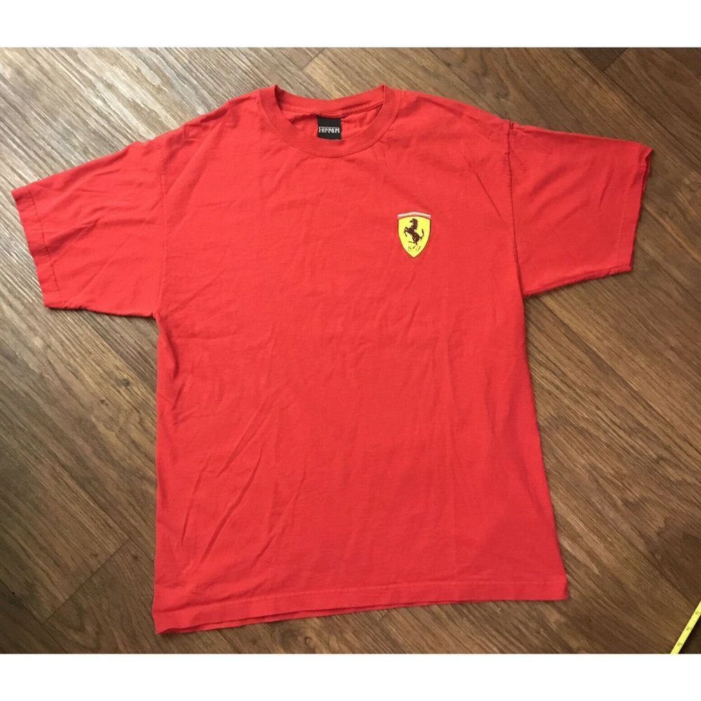 Vintage Red Men's XL Ferrari Short Sleeve T-Shirt
